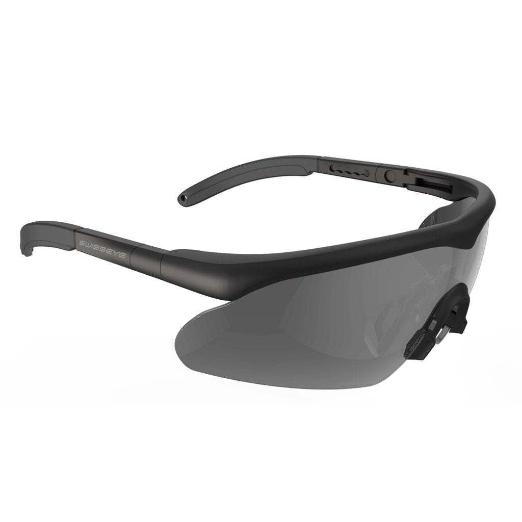 Gafas Raptor Pro negras con juego de 3 cristales ahumado, claro y naranja