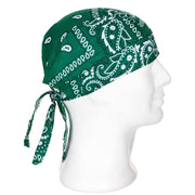 Pañuelo Headwrap Western verde de algodón 100%