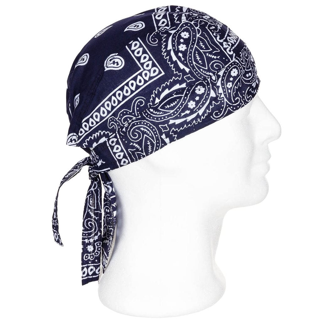 Pañuelo Headwrap Western verde de algodón 100%