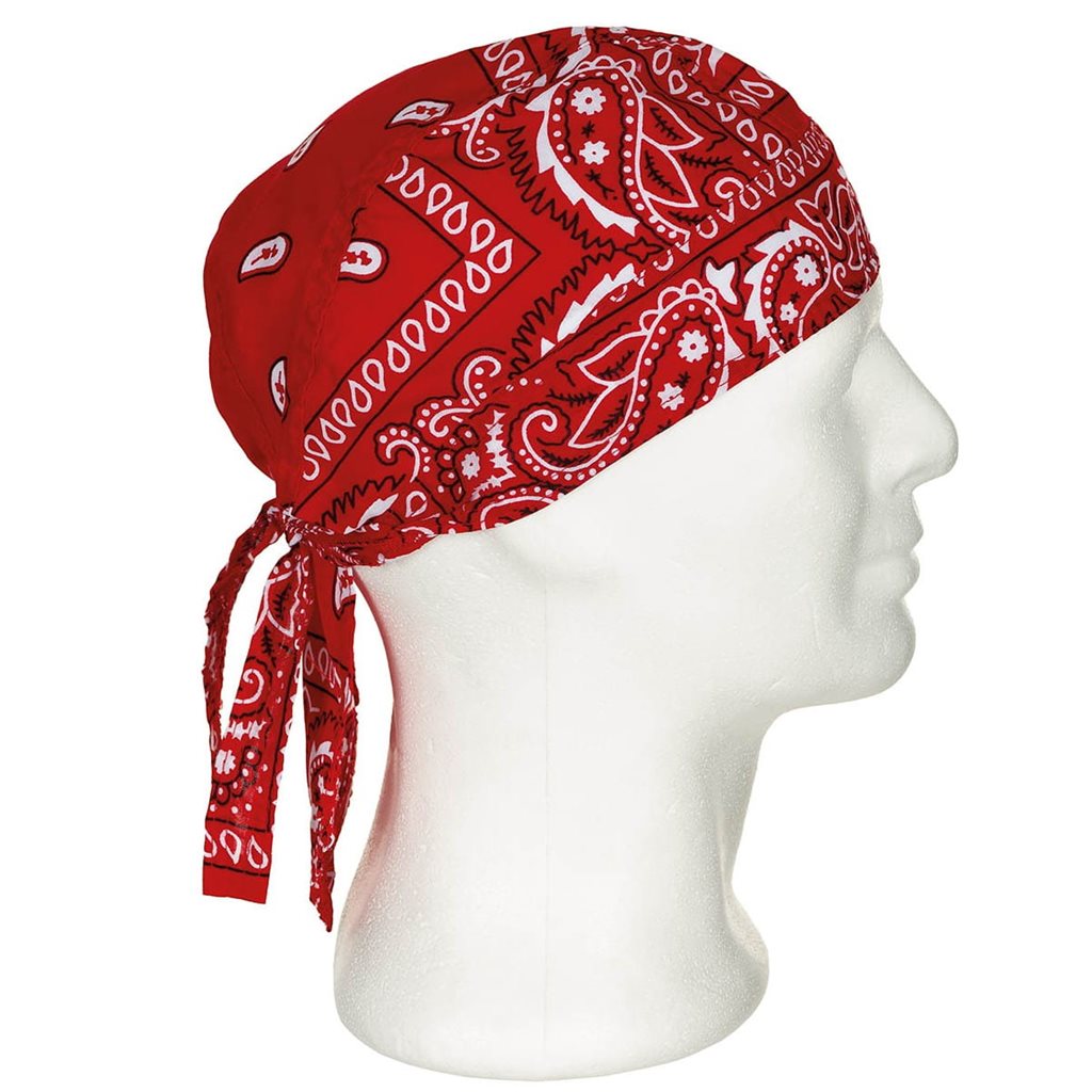 Pañuelo Headwrap Western verde de algodón 100%