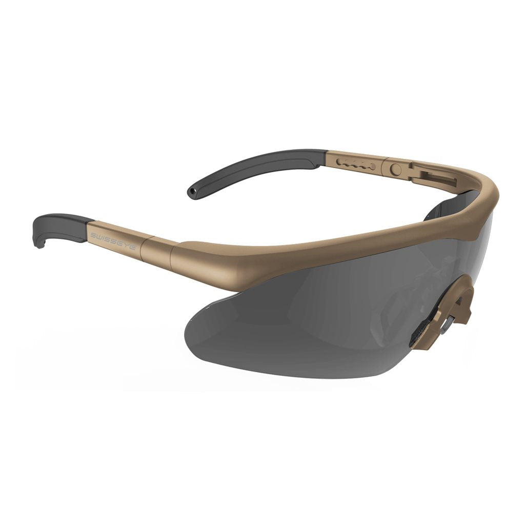 Gafas Raptor Pro negras con juego de 3 cristales ahumado, claro y naranja