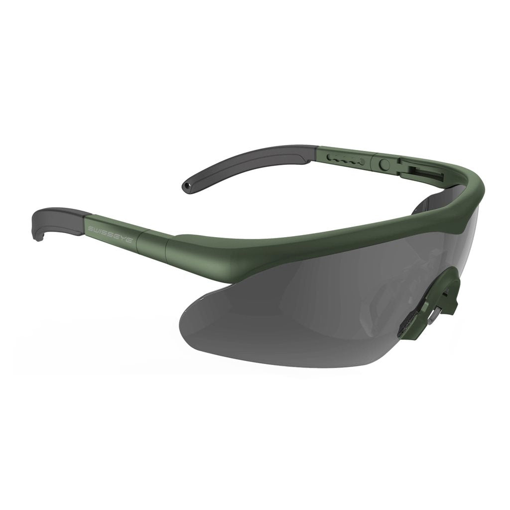 Gafas Raptor Pro negras con juego de 3 cristales ahumado, claro y naranja