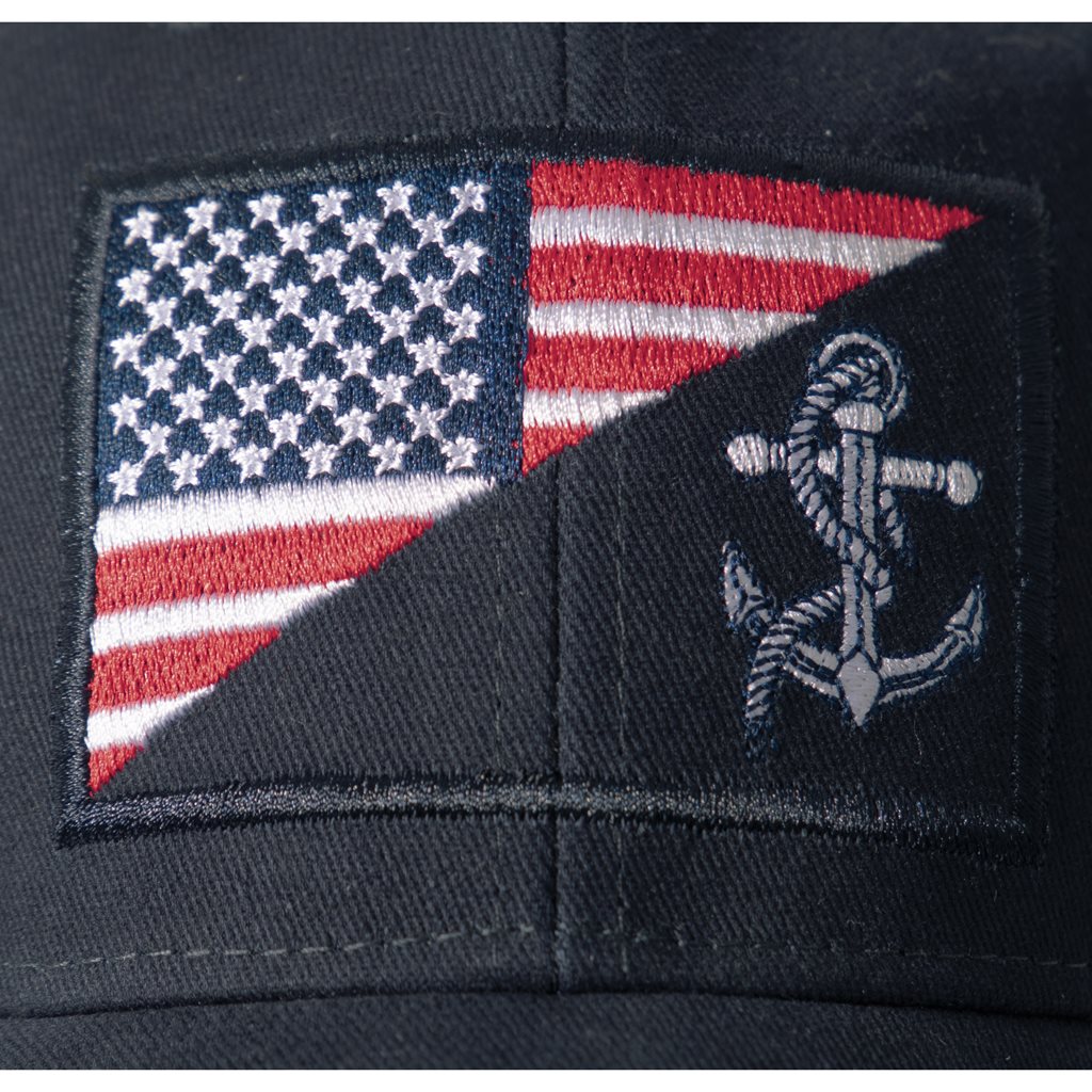 Gorra coyote con bordado US NAVY y bandera USA