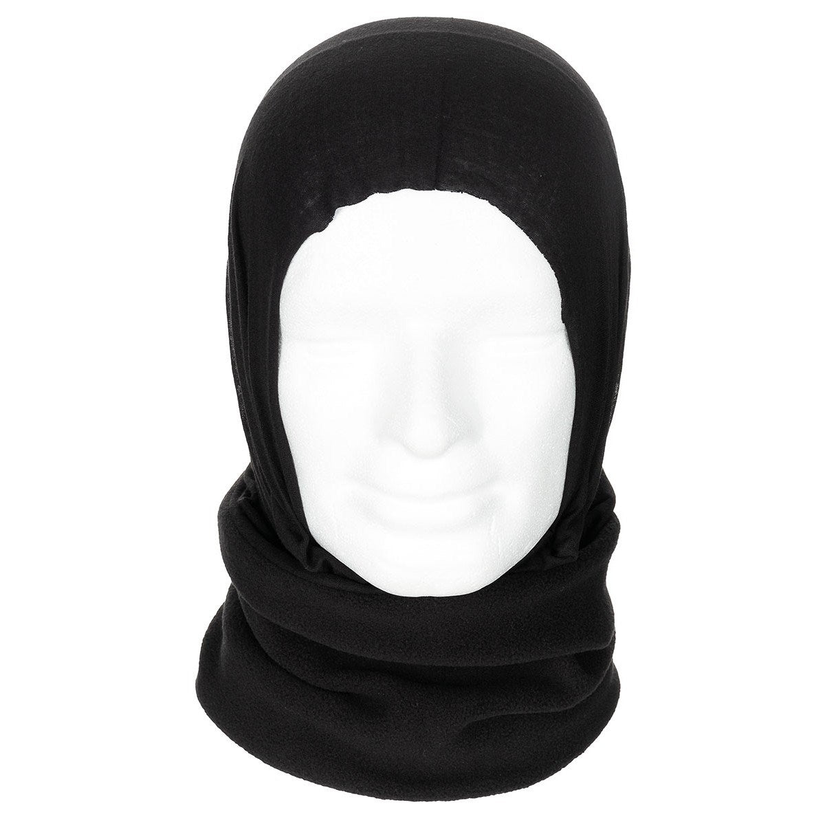Pañuelo multifuncional Acryl-Spandex/Fleece negro