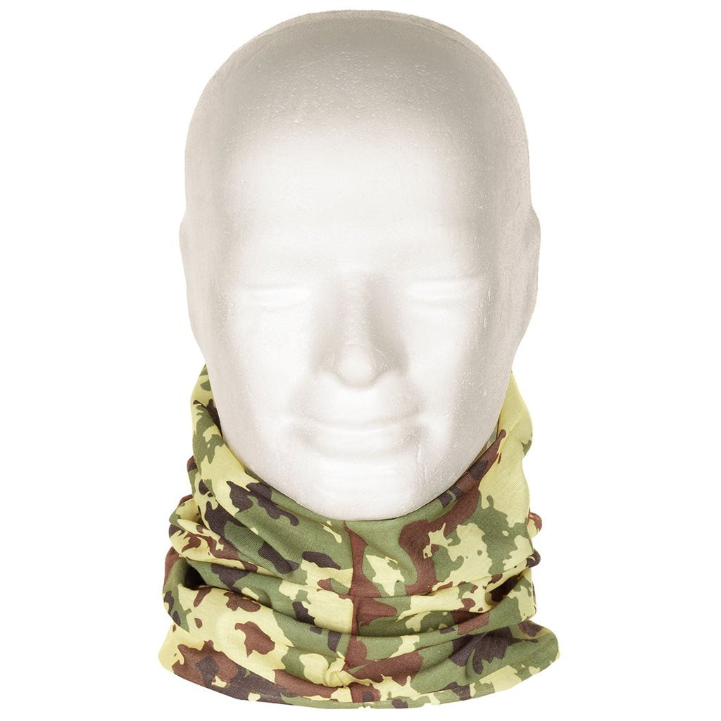 Braga tubular elástica multifuncional con camuflaje italiano VEGETATO