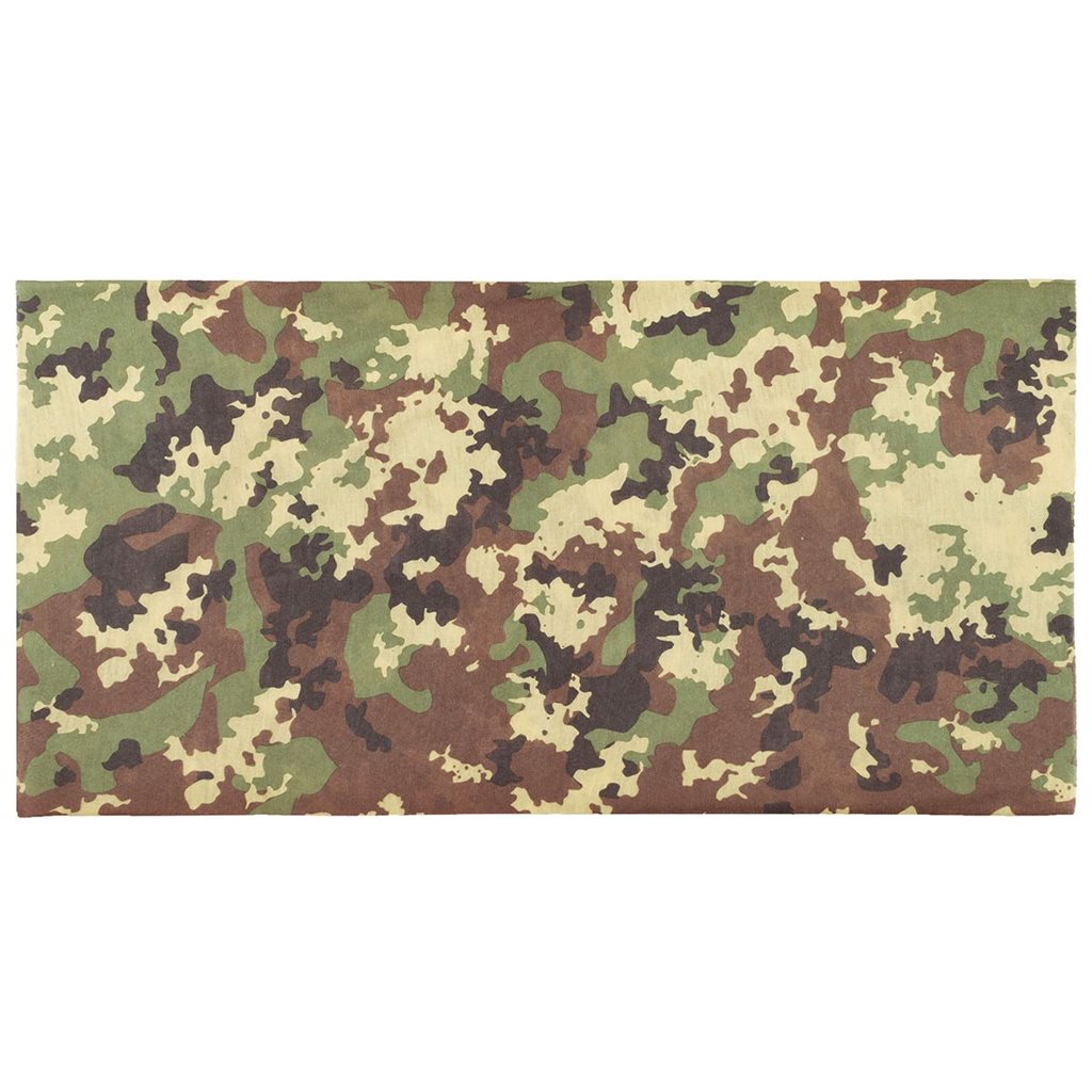 Braga tubular elástica multifuncional con camuflaje italiano VEGETATO
