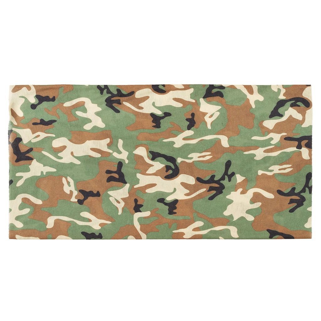 Pañuelo tubular multifuncional en camuflaje US WOODLAND