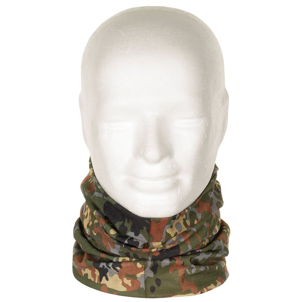 Braga tubular multifuncional con camuflaje FLECKTARN