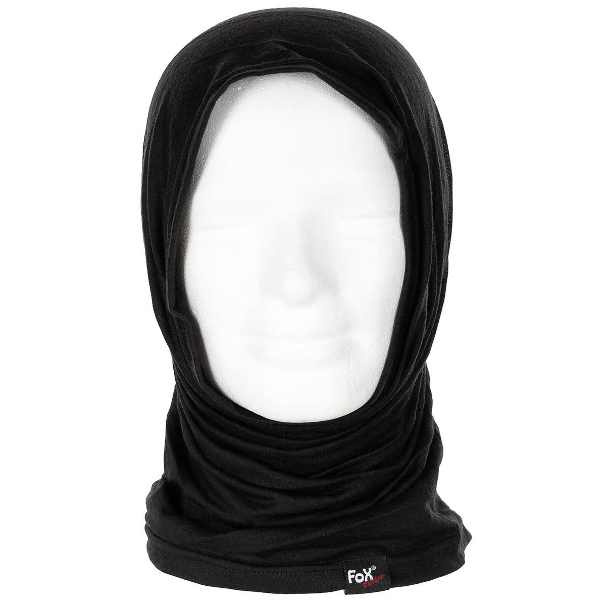 Pañuelo multifuncional Merino Lite negro, vista del producto