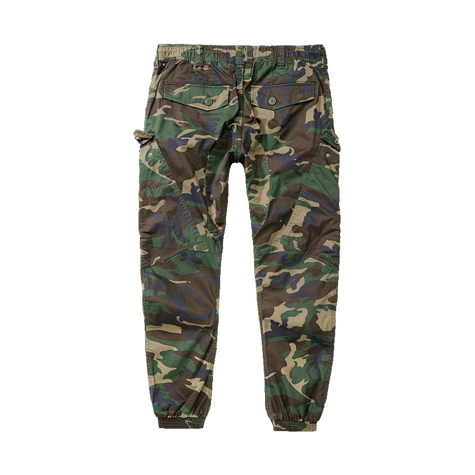 Pantalones RAY VAGE WOODLAND slim, algodón ligero, cintura elástica, seis bolsillos