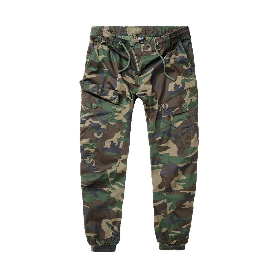 Pantalones RAY VAGE WOODLAND slim, algodón ligero, cintura elástica, seis bolsillos