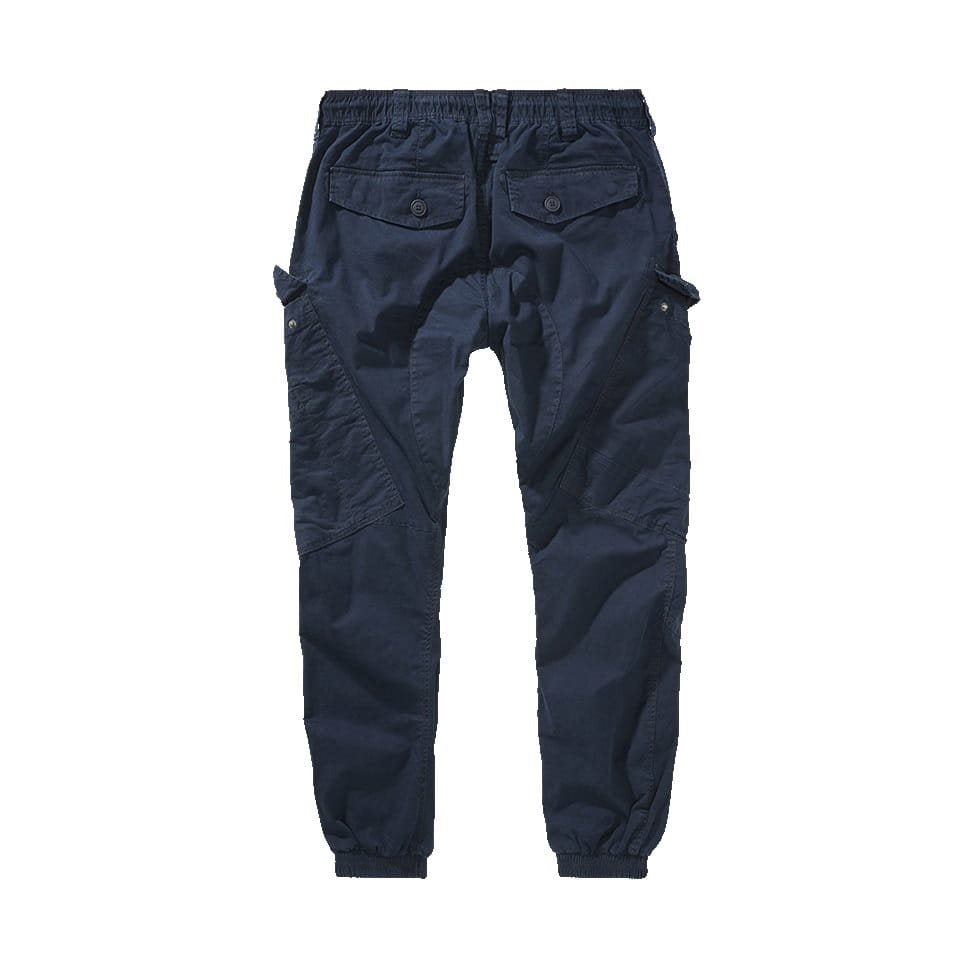 Pantalones RAY VAGE azul marino, corte slim, cintura elástica y seis bolsillos