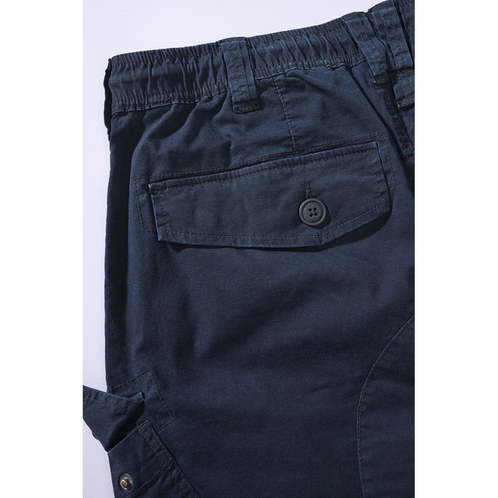 Pantalones RAY VAGE azul marino, corte slim, cintura elástica y seis bolsillos