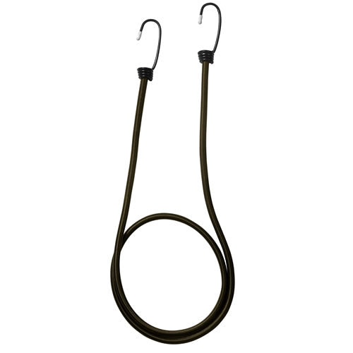 Goma elástica verde con ganchos metálicos, 90 cm, pack de 4