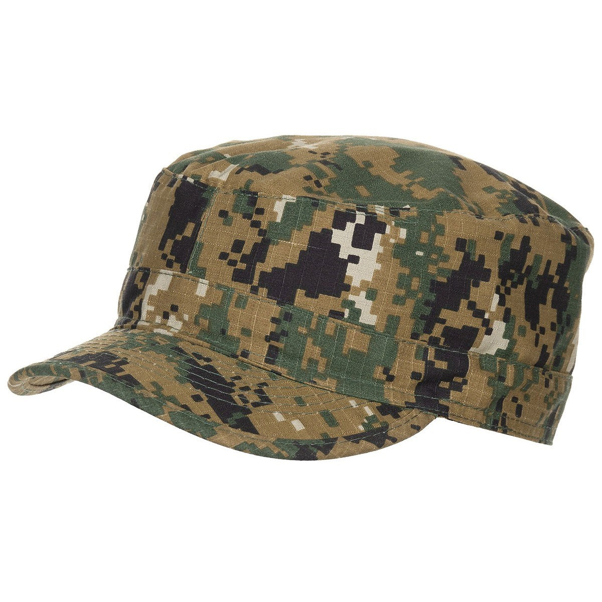 Gorra BDU rip-stop Digital Woodland, corte BDU, 100% algodón, referencia 10213E