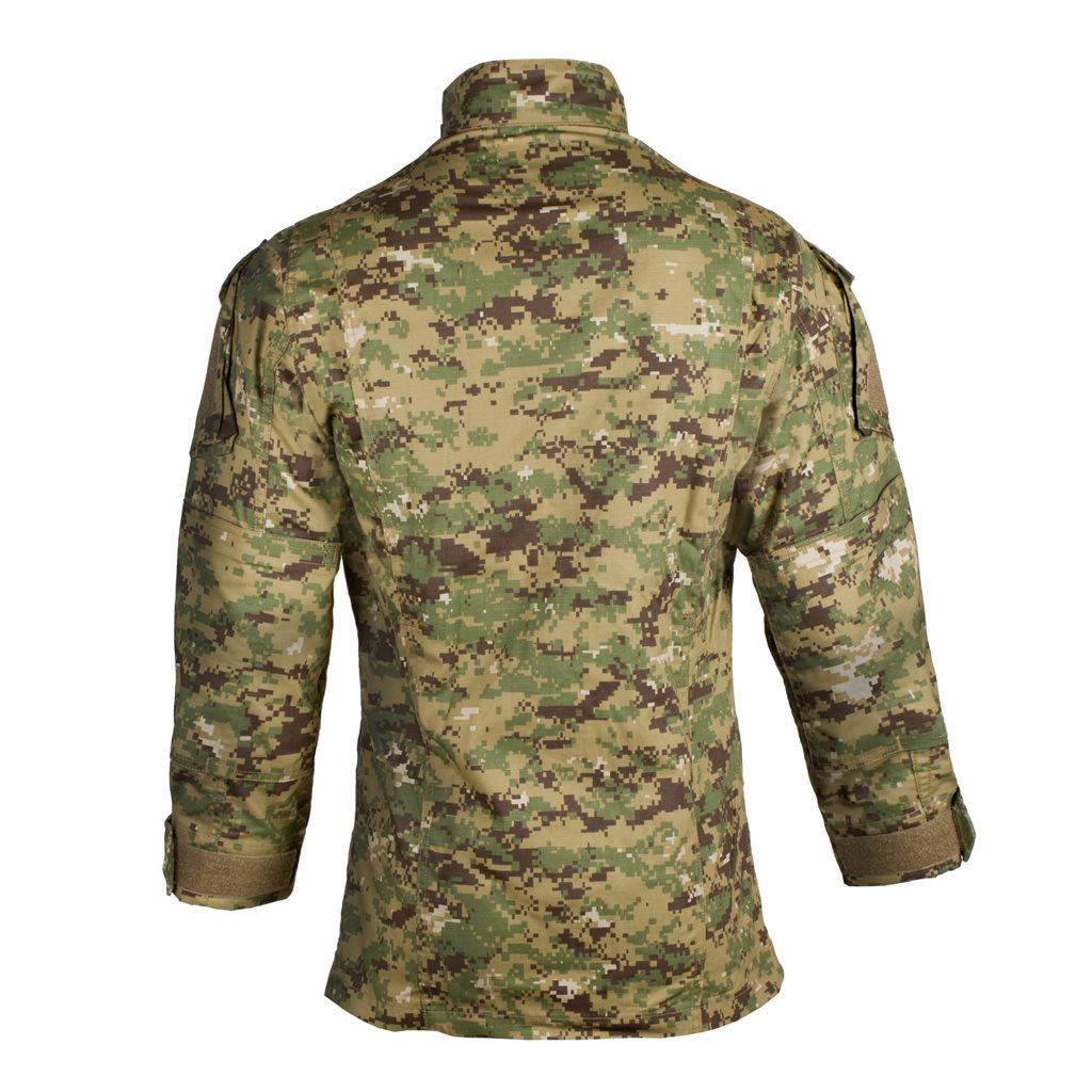 Camisa táctica Revenger TDU, vista frontal, corte TDU para airsoft y actividades al aire libre exigentes