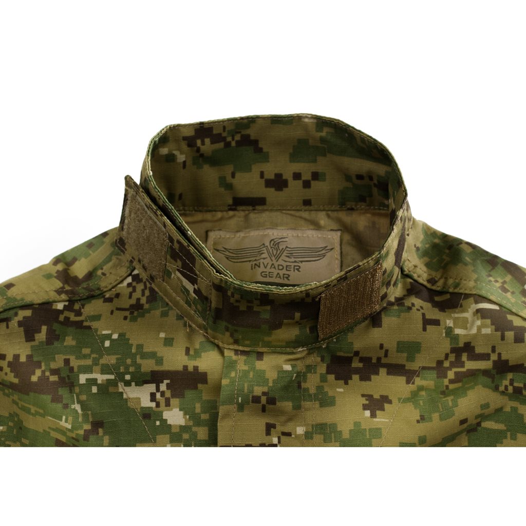 Camisa táctica Revenger TDU, vista frontal, corte TDU para airsoft y actividades al aire libre exigentes