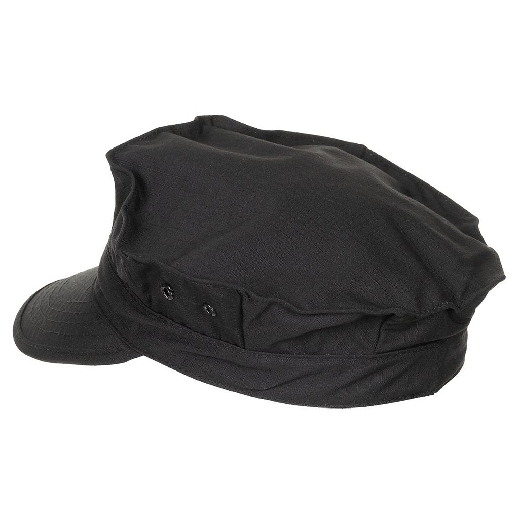 Gorra USMC rip-stop negra, corte clásico tipo USMC, imagen del producto