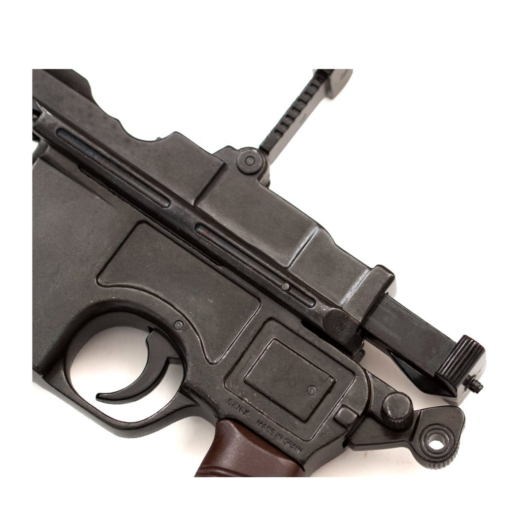 Réplica decorativa de la pistola Mauser C96 1898 en negro