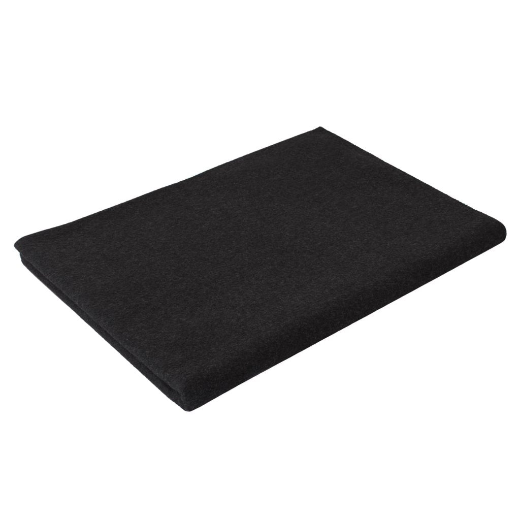 Manta US de lana 155x200 gris doblada