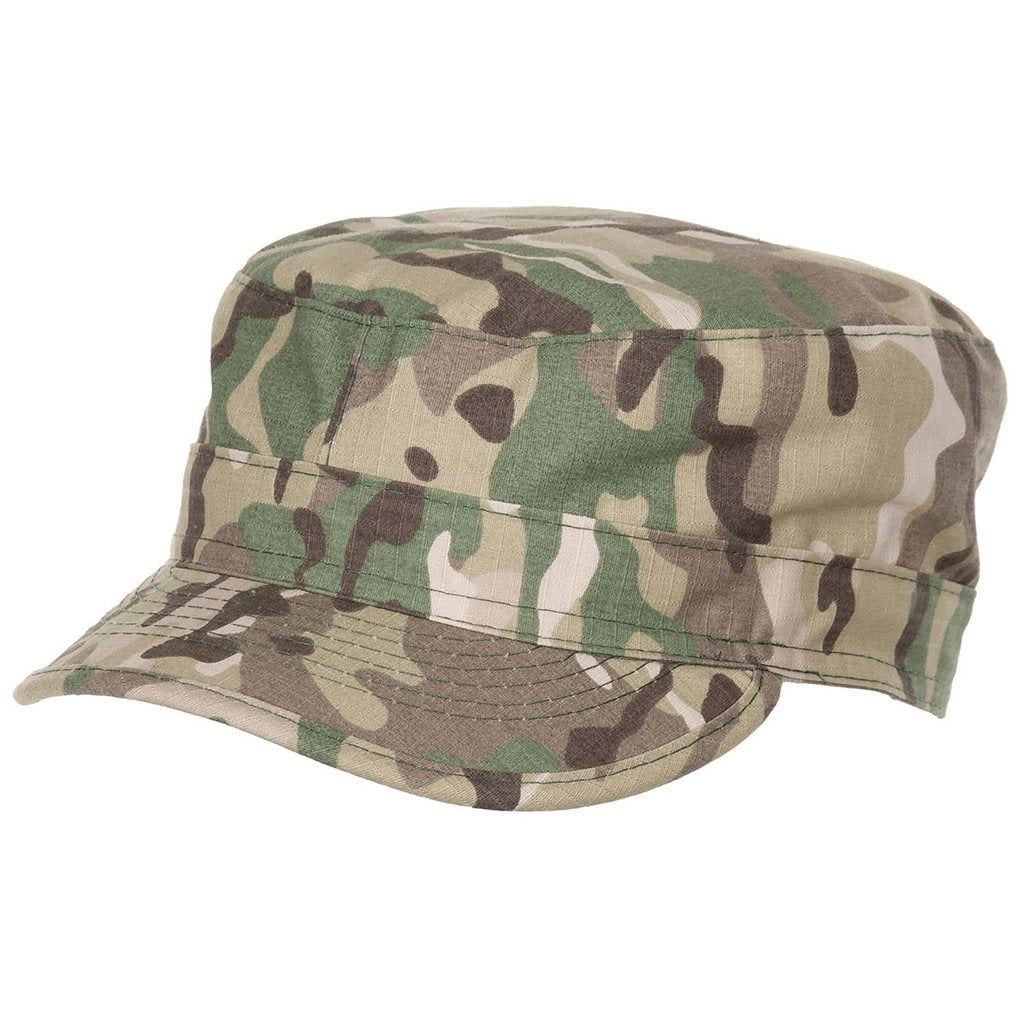 Gorra de campaña US ACU rip-stop (Patrol Cap) en camuflaje, vista frontal