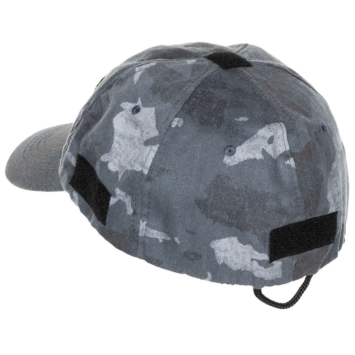 Gorra OPERATOR con panel Velcro, vista frontal, material 50% algodón y 50% nylon