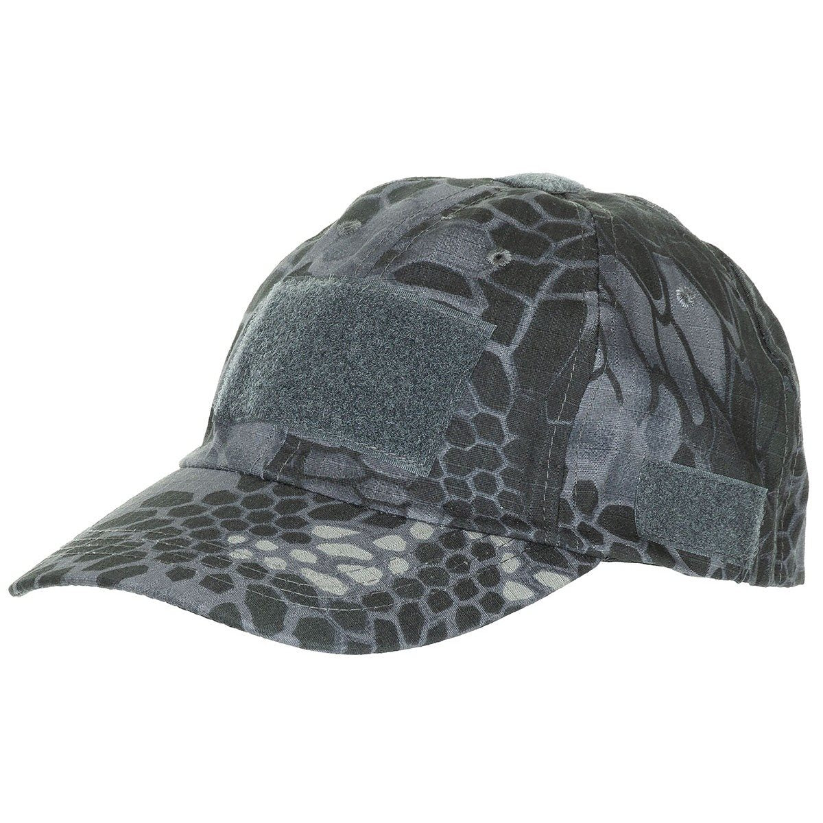 Gorra OPERATOR con panel Velcro, vista frontal, material 50% algodón y 50% nylon