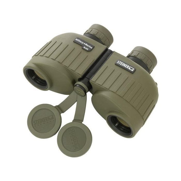 Prismáticos 8x30 Military Marine verdes, diseño compacto y resistente