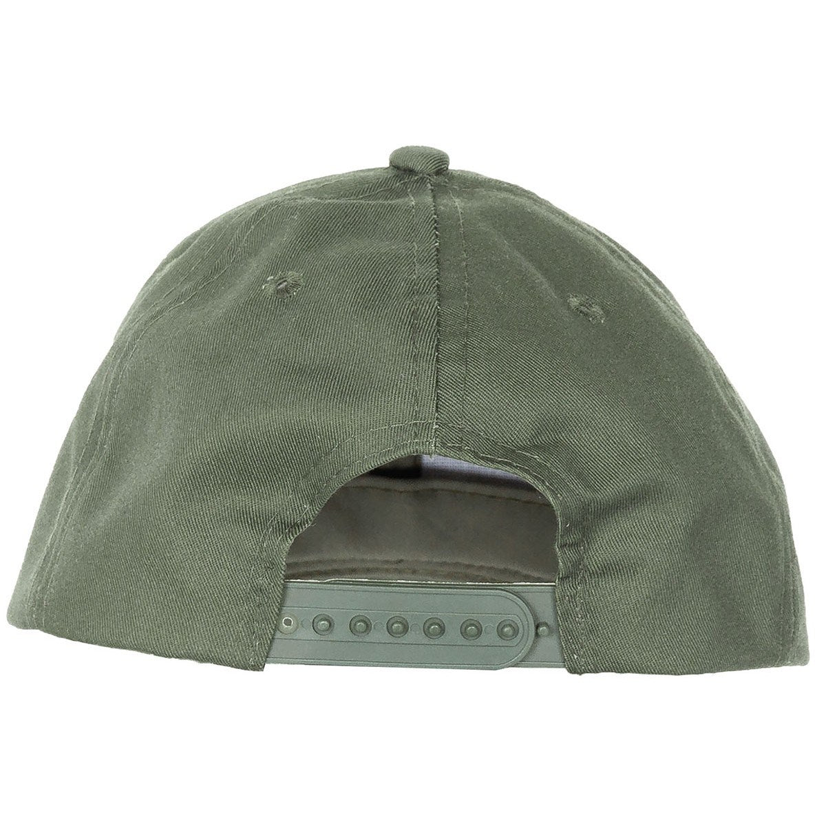 Gorra de béisbol estilo US ajustable negra, cierre regulable, 65% poliéster 35% algodón