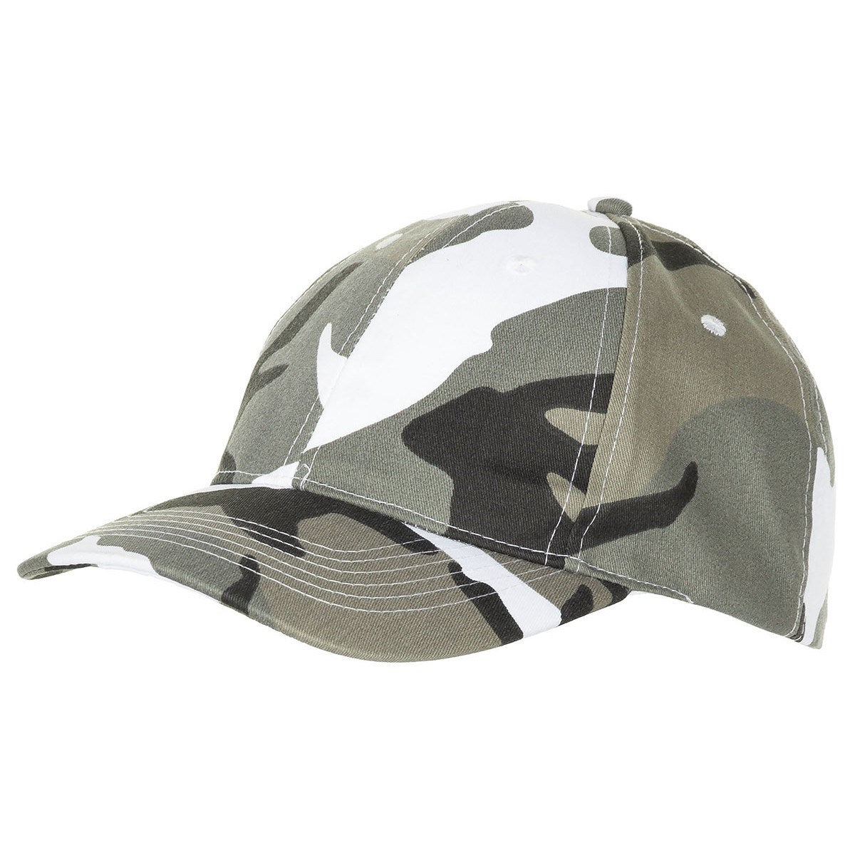 Gorra de béisbol estilo US ajustable negra, cierre regulable, 65% poliéster 35% algodón