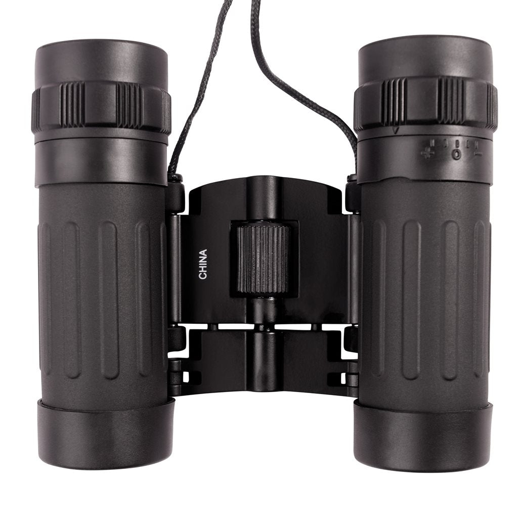 Prismáticos plegables 8x21 negros con funda de transporte