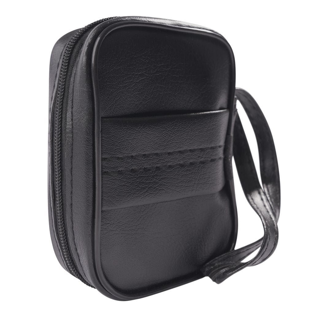 Prismáticos plegables 8x21 negros con funda de transporte
