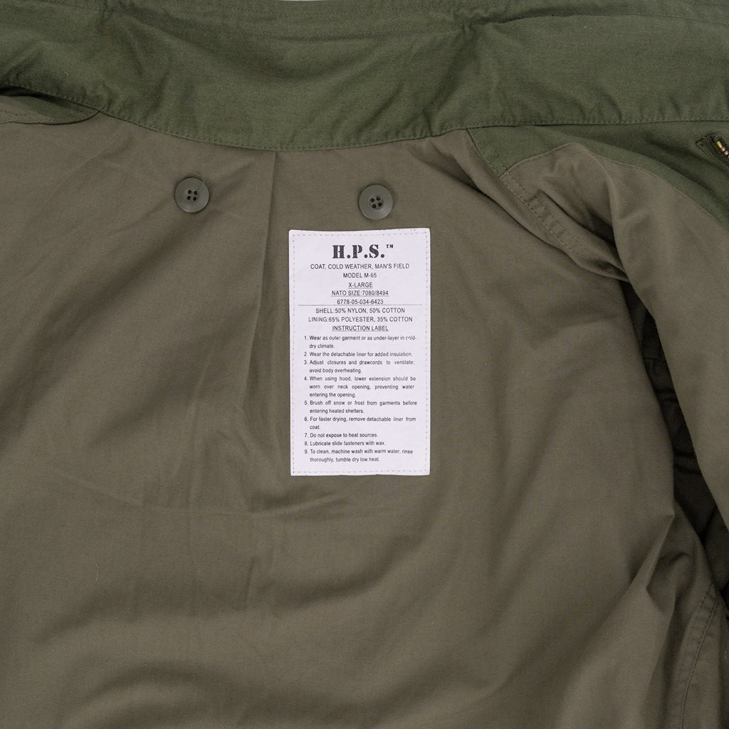 Parka US modelo M-65 NYCO verde