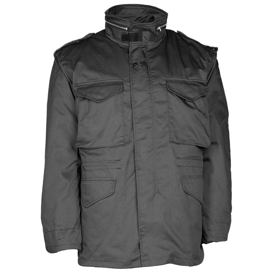 Chaqueta US M65 negra con forro desmontable