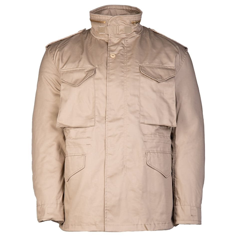 Chaqueta M65 US color arena con forro desmontable, vista frontal