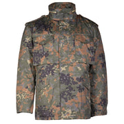 Chaqueta US M65 con forro desmontable FLECKTARN, parka estilo militar para hombre