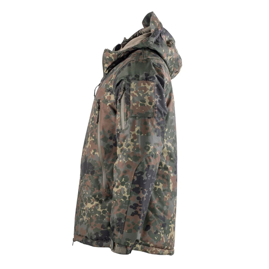 Chaqueta de invierno ECW Level 7 Flecktarn con capucha
