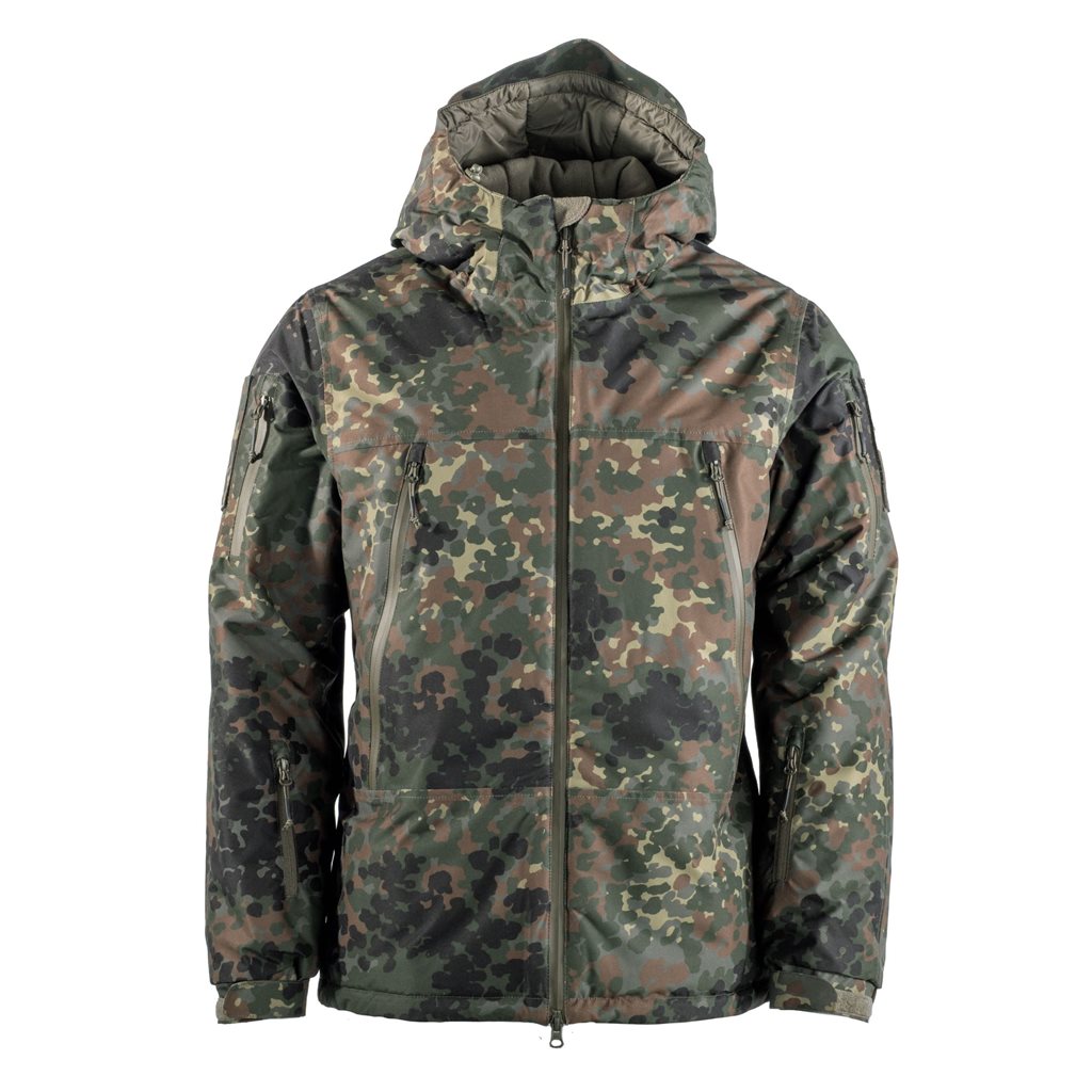 Chaqueta de invierno ECW Level 7 Flecktarn con capucha