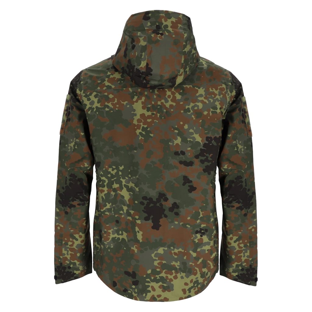 Chaqueta impermeable ALPHA 5FTD Flecktarn con cremallera YKK