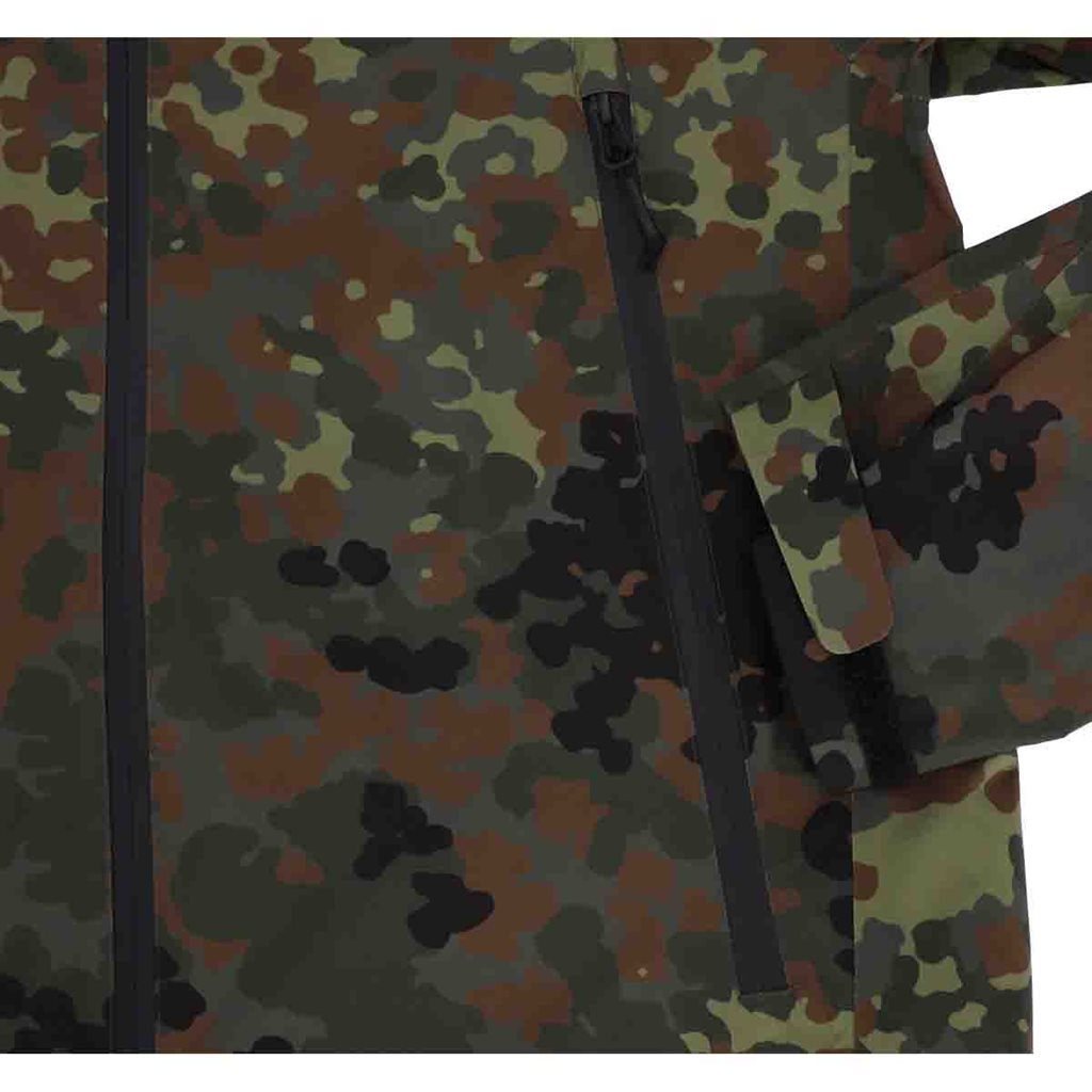 Chaqueta impermeable ALPHA 5FTD Flecktarn con cremallera YKK