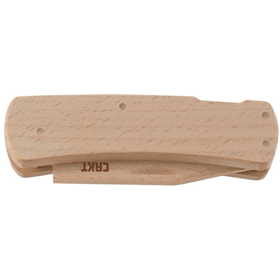 Navaja plegable NATHAN'S de madera y bambú, 20,3 cm, para aprendizaje de manejo seguro