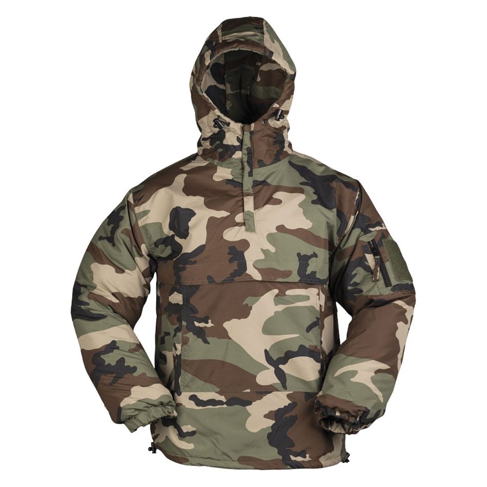 Anorak WOODAND acolchado con capucha, forro polar y cremallera parcial