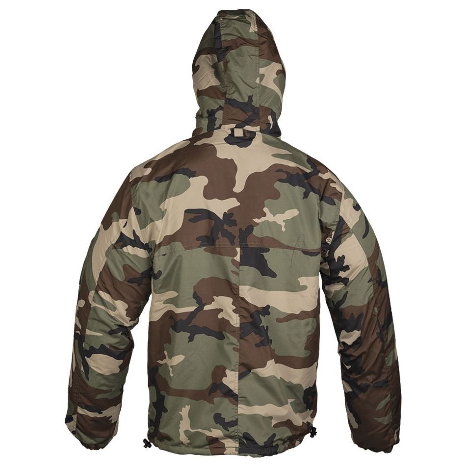 Anorak WOODAND acolchado con capucha, forro polar y cremallera parcial