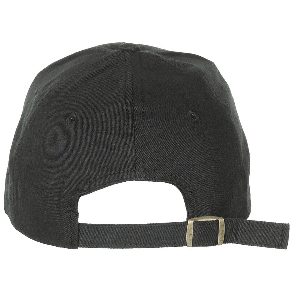 Gorra de béisbol negra de perfil bajo, talla única