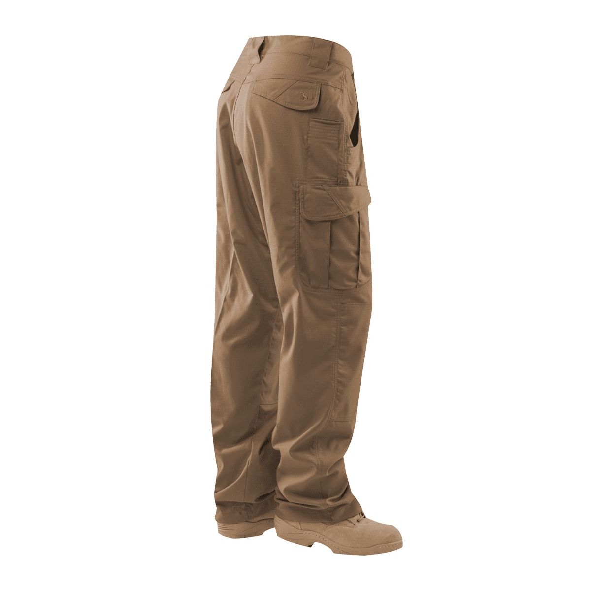 Pantalones 24-7 ASCENT micro rip-stop COYOTE, 65% poliéster/35% algodón, acabado repelente al agua