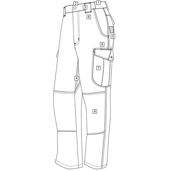 Pantalones 24-7 ASCENT micro rip-stop COYOTE imagen del producto