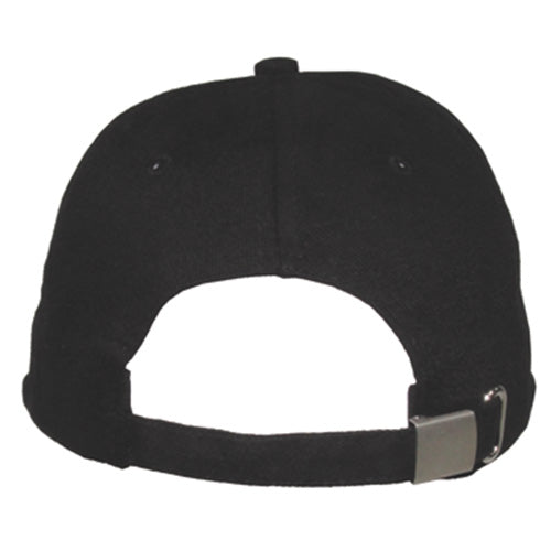 Gorra baseball negra con calavera bordada y huesos cruzados