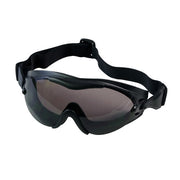 Gafas tácticas SWAT EC negras con lente ahumada y funda de microfibra