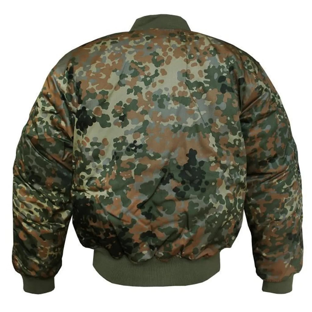 Chaqueta bomber US MA-1 Fecktarn con cierre de latón y bolsillos exteriores e interiores
