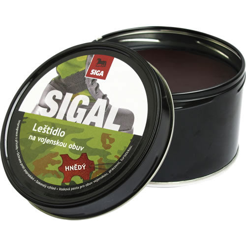 Betún para calzado militar 250 g marrón, envase del producto